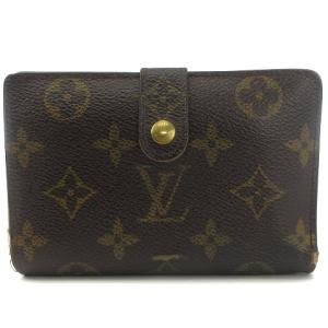 M61674 モノグラム ポルトフォイユ ヴィエノワ 財布 二つ折り がま口 ブラウン