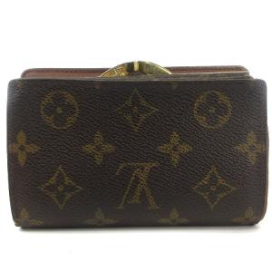 LOUIS VUITTON M61674 モノグラム ポルトフォイユ ヴィエノワ 財布 二つ折り がま口 ブラウン
