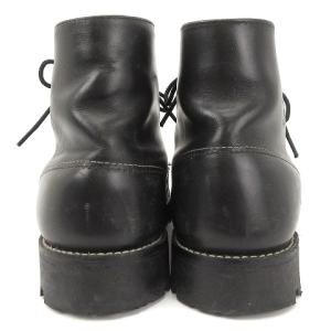 RED WING クラシックプレーントゥ ブーツ Vibram 現行タグ レザー ステッチ 8165 ブラック