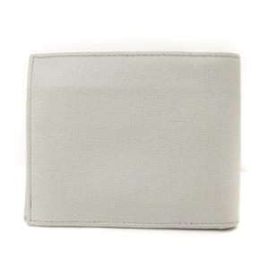 EMPORIO ARMANI 二つ折り 財布 小銭入れあり レザー ロゴ YEM122 グレー ウォレット AA