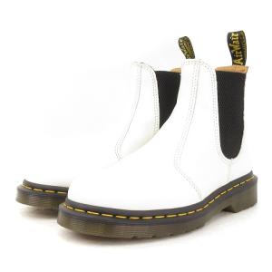 Dr.Martens チェルシーブーツ サイドゴア ショート レザー ホワイト