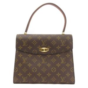 LOUIS VUITTON M51379 モノグラム マルゼルブ ハンドバッグ ターンロック 茶