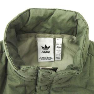 adidas 美品 20AW 中綿 キルティング ジャケット プルオーバー ナイロン プリマロフト GD3534 カーキ グリーン系 M