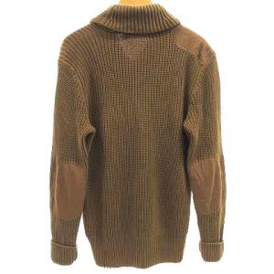 POLO RALPH LAUREN 国内正規 セーター コットンニット ショールカラー エルボーパッチ M 175