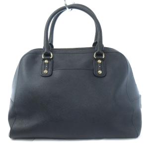 MICHAEL KORS ハンドバッグ チャーム付き 裏地 ロゴ レザー ブラック