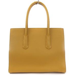 FURLA 美品 テッサ ハンドバッグ ショルダー 2WAY レザー イエロー系 スモール