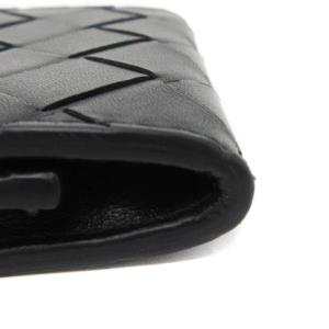 BOTTEGA VENETA マキシイントレチャート コインケース 小銭入れ 財布 レザー 黒