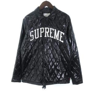 14FW QUILTED COACHES JACKET S 黒