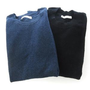 20SS 19SS ノースリーブ プルオーバー ニット ベスト 2点セット 鹿の子 ブラック ブルー