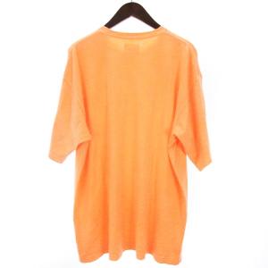 WTAPS Tシャツ カットソー 半袖 クルーネック ワンポイント 刺繍 オレンジ 4