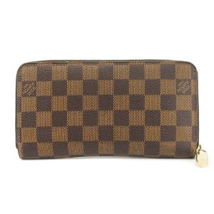 LOUIS VUITTON ダミエ エベヌ ジッピーウォレット ラウンドファスナー N41661 茶