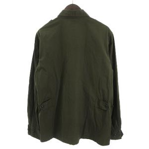BUZZ RICKSON’S トロピカルコンバット ジャケット ミリタリー コットン 長袖 エポレット 比翼 フロントボタン BR12247 カーキ SHORT-LARGE
