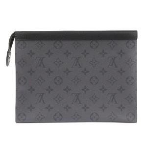 LOUIS VUITTON M61692 近年モデル モノグラム エクリプス ポシェット ヴォワヤージュMM セカンドバッグ 黒