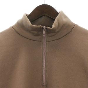 AURALEE BAGGY POLYESTER SWEAT HALF ZIP プルオーバー 裏起毛 A9AP02PU