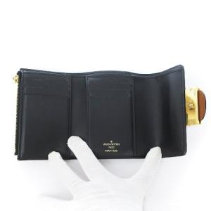LOUIS VUITTON M68725 20年製 モノグラム リバース ポルトフォイユ ドーフィーヌ 三つ折り財布 茶