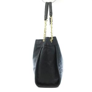 TORY BURCH チェーン ショルダーバッグ 肩掛け ロゴ レザー ブラック