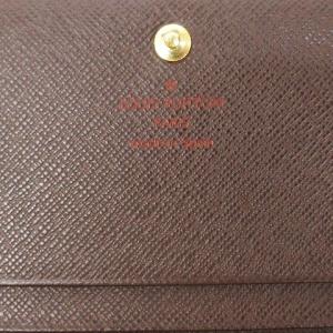 LOUIS VUITTON ダミエ ポルトモネ ビエ トレゾール 2つ折り財布 L字ファスナー N61730 エベヌ ブラウン