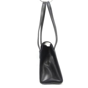 Salvatore Ferragamo ヴァラリボン ショルダーバッグ ハンド レザー BA-217675 フォーマル 黒 ブラック 鞄