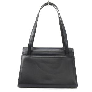 Salvatore Ferragamo ヴァラリボン ショルダーバッグ ハンド レザー BA-217675 フォーマル 黒 ブラック 鞄