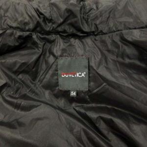 DUVETICA ダウンジャケット ジップアップ ダブルジップ フード 無地 ブラック 54