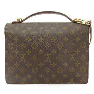 LOUIS VUITTON M51185 モノグラム モンソー28 ショルダーバッグ 2WAY  茶