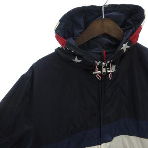 MONCLER E10914113685 54155 19年製 CAM トリコロールパーカー 4 紺 
