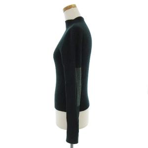 ENFOLD 19AW ランダムリブトップス ニット カットソー 長袖 ボトルネック ウール アシンメトリー 300CA870-1190