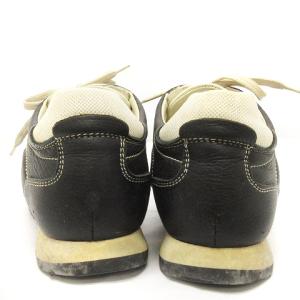 Salvatore Ferragamo ガンチーニ スニーカー ローカット レースアップ レザー SE 3259 黒 ブラック 6 約23.5cm 靴 シューズ IBO24