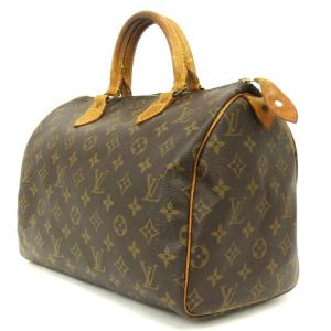 LOUIS VUITTON モノグラム スピーディ 30 ボストンバッグ ハンド 旧型 M41526 茶 