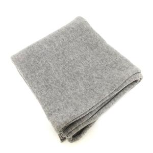 Cruciani マフラー ストール 大判 無地 グレー IBO24