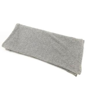 Cruciani マフラー ストール 大判 無地 グレー IBO24