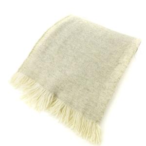 マフラー フリンジ カシミヤ グレー 小物