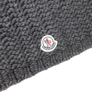 MONCLER ニットスヌード カシミヤ混 黒