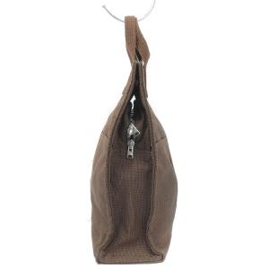 HERMES エールラインMM トートバック Hロゴ キャンバス ブラウン