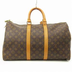 LOUIS VUITTON M41428 モノグラム キーポル45 ボストンバッグ 茶