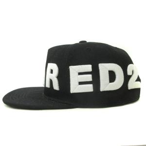 DSQUARED2 キャップ ロゴ 刺繍 ブラック 帽子