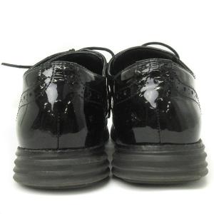 COLE HAAN ゼロ グランド ドレスシューズ ウイングチップ エナメル レザー W13116 ブラック 7B