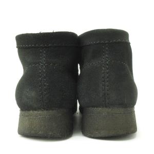 Clarks ワラクラフトロー Wallacraft Lo モカシン クレープソール 厚底 ヌバック 543G 黒 ブラック 23 靴 シューズ