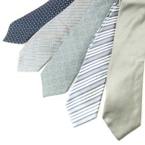 GIORGIO ARMANI ネクタイ 8点 セット レギュラータイ ワイド レジメンタルストライプ ドット 総柄 シルク 寒色系 暖色系 SMV