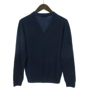 Cruciani ニット セーター カーディガン 長袖 ウール リブ フロントボタン CU2705 ネイビー