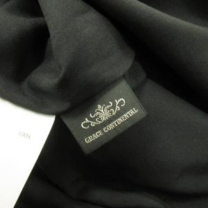 GRACE CONTINENTAL 21AW キュロット ショートパンツ フェイクレザー サイドジップ ブラック 36