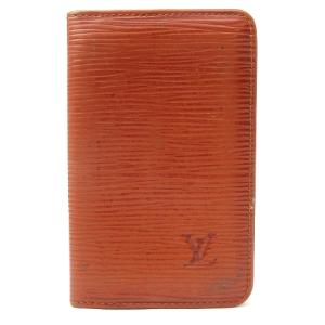 エピ ポシェットカルトヴィジット カードケース レザー ロゴ 刻印 M56573 茶 ブラウン 小物