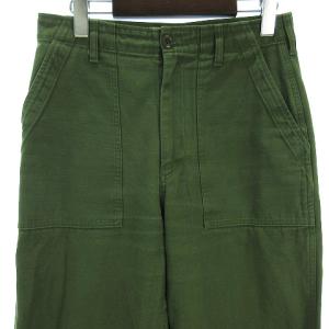 Shinzone BAKER PANTS ミリタリー 無地 コットン 15AMSPA18 カーキ 38