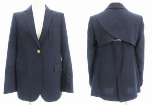 KEITA MARUYAMA パンツスーツ セットアップ バックオープンジャケット 金ボタン ネイビー系 1