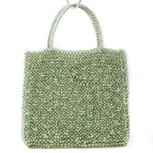 ANTEPRIMA ハンドバッグ スクエア ミニ ワイヤー グリーン