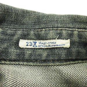 23区 デニムジャケット ヴィンテージ風 ダメージ USED加工 ブルー