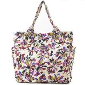 トートバッグ ロゴ プレート 刺繍 総柄  マルチカラー 鞄 カバン