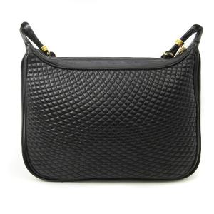 BALLY ショルダーバッグ レザー キルティング チェーン タッセル ブラック