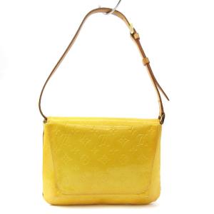 LOUIS VUITTON M91071 モノグラム ヴェルニ トンプソン ストリート ワンショルダーバック レザー イエロー