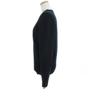 HYKE トレーナー スウェット 裏毛 長袖 無地 コットン ネイビー